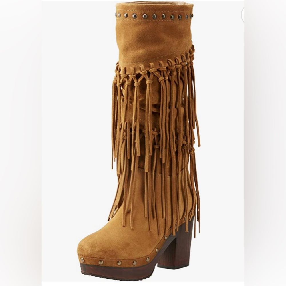 Ariat Women's Suede Music
Row Work Boot, Color- Wheat Fields